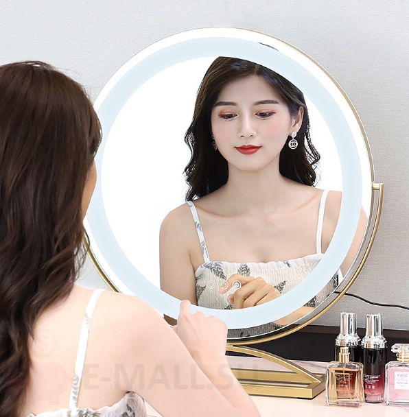 Умное сенсорное зеркало для макияжа с подсветкой