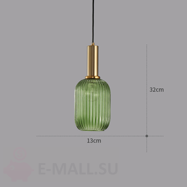 Подвесной светильник в стиле Nordic Postmodernism, Вариант А, золотое крепление