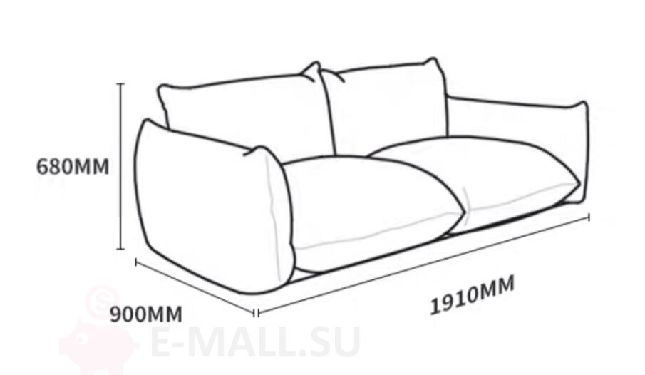 Итальянский диван в стиле arflex Marenco