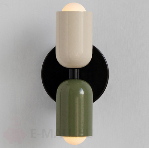 Декоративный настенный светильник Memphis, Бежевый + оливковый