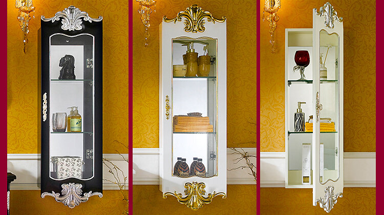 Набор Hengshi 2013: тумбы под раковину, зеркало, навесной шкаф-пенал