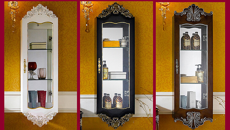 Набор Hengshi 2013: тумбы под раковину, зеркало, навесной шкаф-пенал