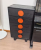 Интерьерный высокий комод с фигурными ручками Niel