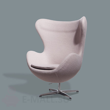 Кресла Egg Chair, тканевая обивка, розовый