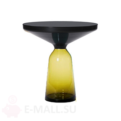 Столик кофейный BELL coffee table маленький, желтый, черный