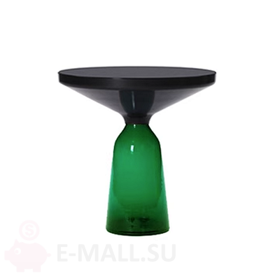 Столик кофейный BELL coffee table маленький, зеленый, черный
