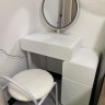 Туалетный столик с тумбой и зеркалом 80 см Solo Bianco