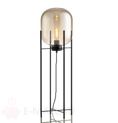Напольная лампа колба Hearth Floor Lamp дизайн Sebastian Herkner, 4 размера, коричневый, 48*160