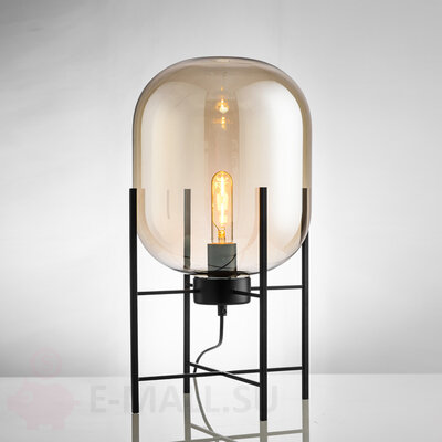 Напольная лампа колба Hearth Floor Lamp дизайн Sebastian Herkner, 4 размера, коричневый, 26*45