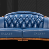 Роскошный диван из натурального африканского дерева Зебрано и воловьей кожи