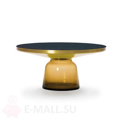 Столик кофейный BELL coffee table большой, желтый, желтое золото