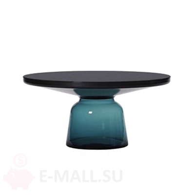 Столик кофейный BELL coffee table большой, синий, черный