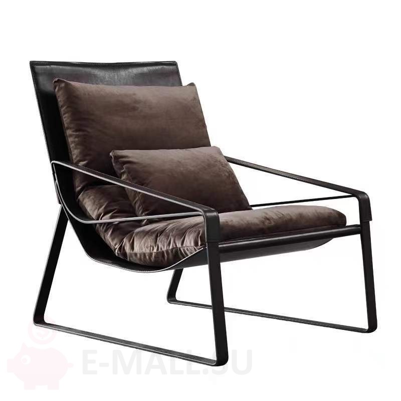 Кресло для отдыха в стиле Spider by Piero Lissoni, кофейный цвет