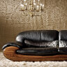 Современный роскошный диван из африканского зебрано и натуральной кожи
