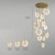 Мраморная люстра для зала и лестницы Marble Coins