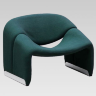 М-образное кресло из стекловолокна в стиле Groovy Lounge Chair by Piere Paulin