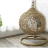 Плетёный подвесной шар качалка для кошек