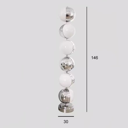 Дизайнерский напольный светильник Moonphase, 6 ламп, высота 146 см