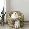 Плетёный домик для кошек
