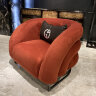 Кресло итальянское в стиле Armani chair из экокожи, ножки нержавеющая сталь