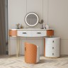 Роскошный туалетный столик в итальянском стиле обитый тканью