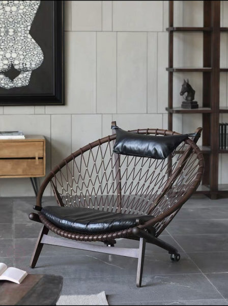Дизайнерское современное кресло Hans J Wegner Style PP 130 Hoop Chair, Дизайнерское кресло
