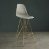 Пластиковые барные стулья DSR, дизайн Чарльза и Рэй Эймс Eames, ножки золото