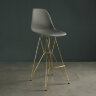 Пластиковые барные стулья DSR, дизайн Чарльза и Рэй Эймс Eames, ножки золото