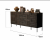 Интерьерная широкая тумба на металлических ножках в стиле Ethnicraft Archiproducts