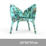 Дизайнерское кресло с ярким принтом Mariposa