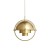 Подвесной светильник в стиле Gubi Multi-Lite, золото 28 см