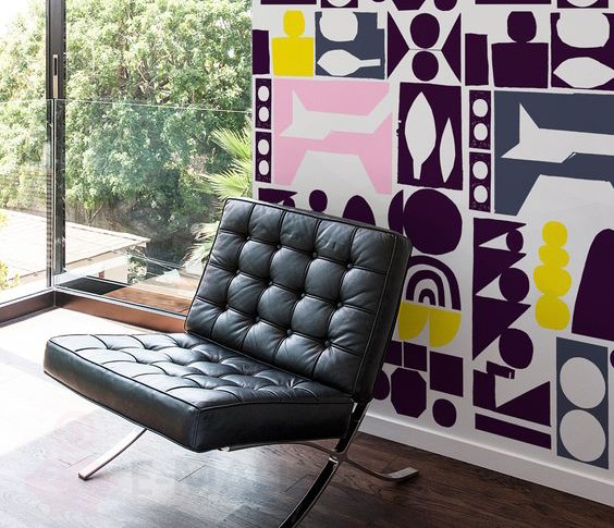 Кресло в стиле Barcelona Chair & Ottoman by Ludwig Mies van der Rohe 2