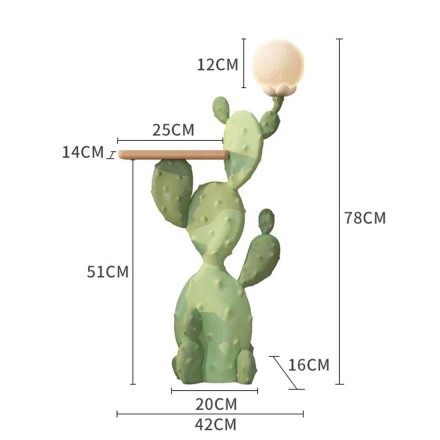 Cactus Напольный светильник из смолы в современном стиле