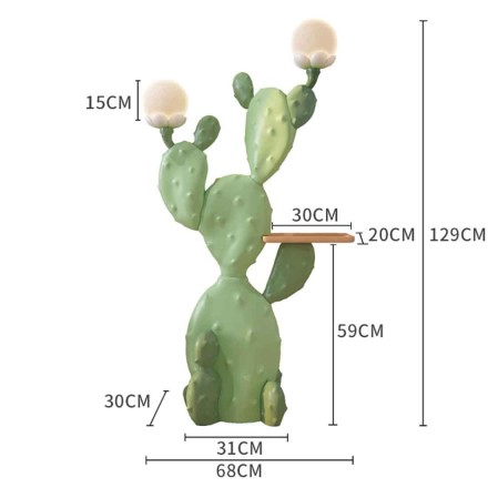 Cactus Напольный светильник из смолы в современном стиле