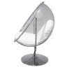 Кресло пузырь Bubble Chair Swivel Base, прозрачное на ножке с кронштейном диаметр 113 см