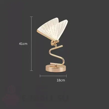 LED Настольная лампа из металла и акрила в современном стиле