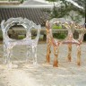 Стул прозрачный из поликристаллической смолы в стиле Crystal Waterfall Armchair