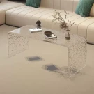 Акриловый прозрачный журнальный столик Crystalux