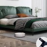 Кровать в итальянском стиле 1.8 м, кожаная кровать