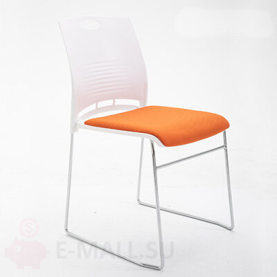 Современный стул для офиса и конференц зала с мягким сиденьем штабелируемый