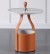 Hermes Столик кофейный из МДФ в постмодерн стиле, оранжевая кожа + столешница из МДФ