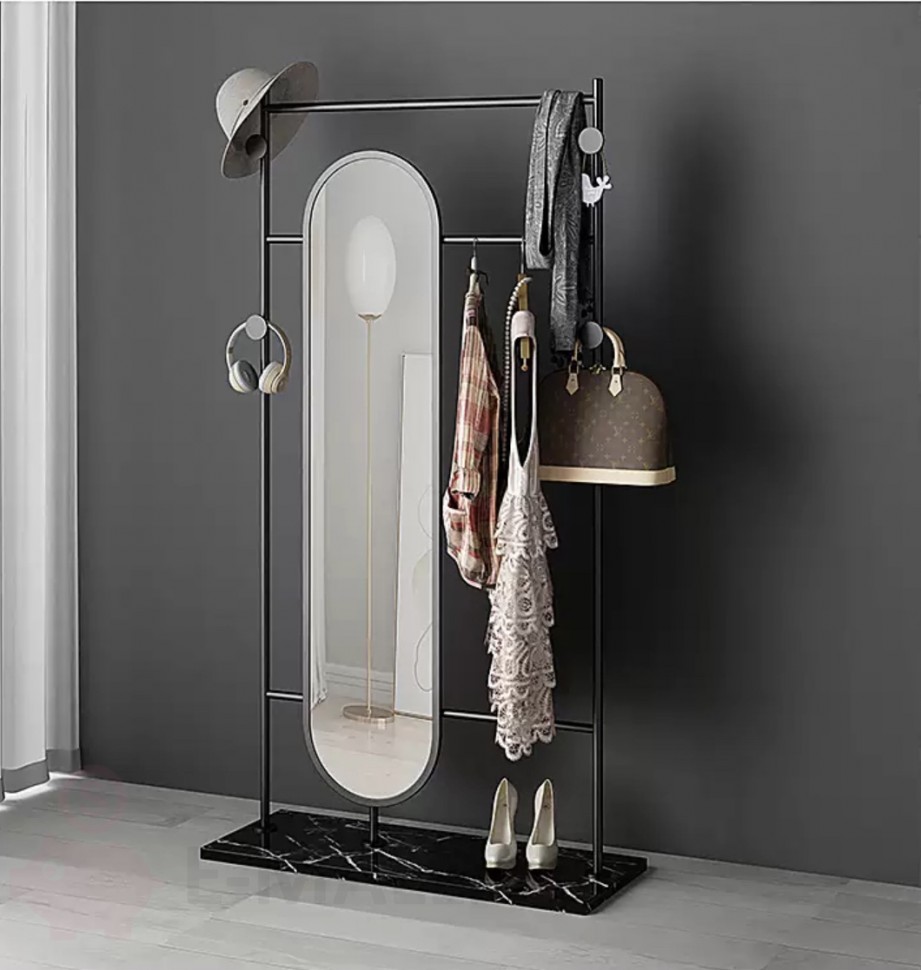 Вешалка с зеркалом 105 см в итальянском стиле