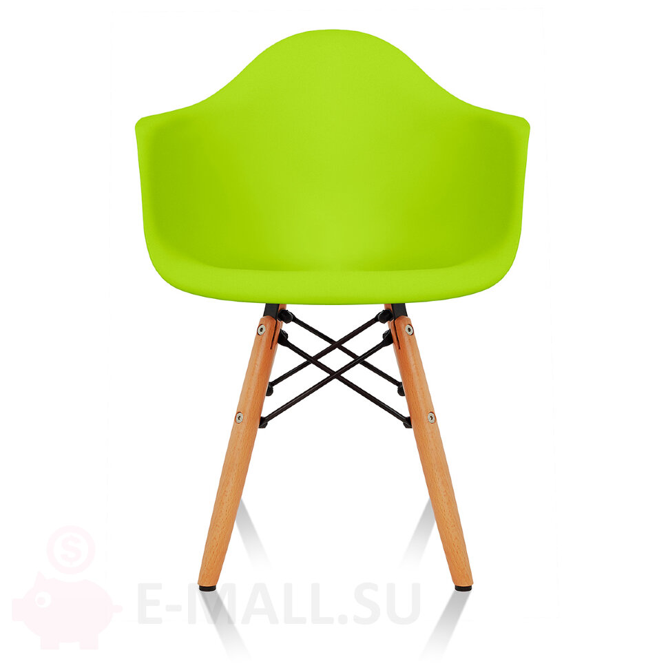 Пластиковые детские стулья DAW, дизайн Чарльза и Рэй Эймс Eames, зеленый