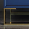 Тумбочка прикроватная Modern Blue Nightstand Minimalist Bedside Table