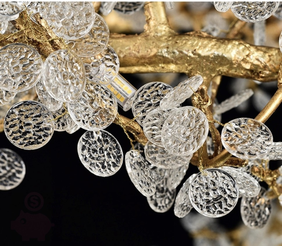 Подвесная люстра Crystals Tree Gold Branch