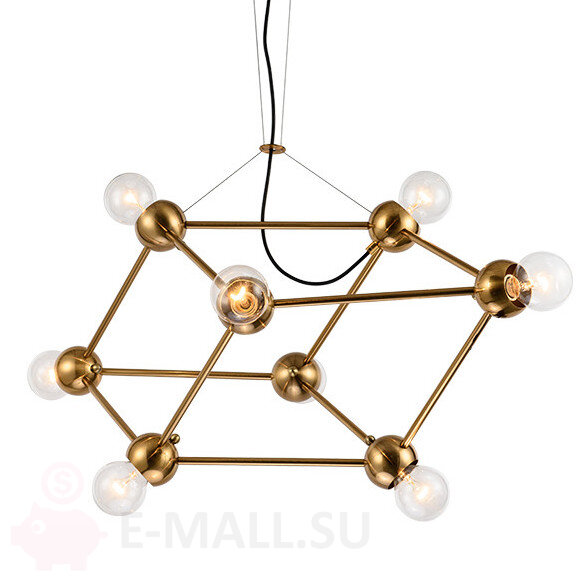 Люстра Molecule Gold Chandelier, 
