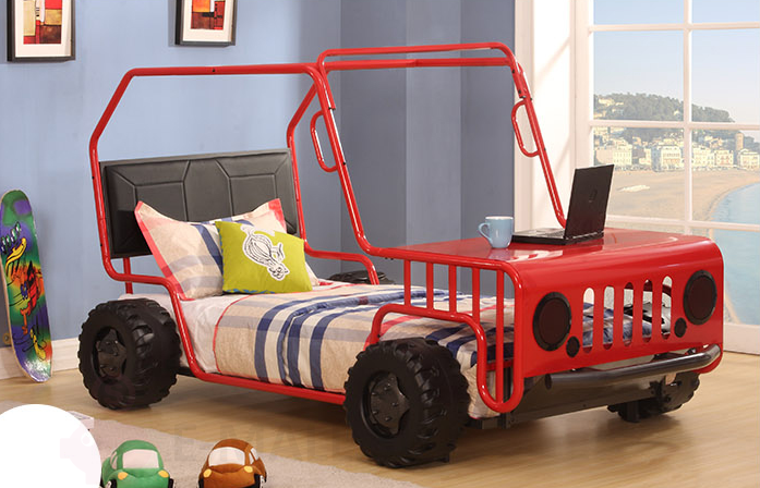 Кровать детская в виде машинки Prince Lionel BST1035, красный