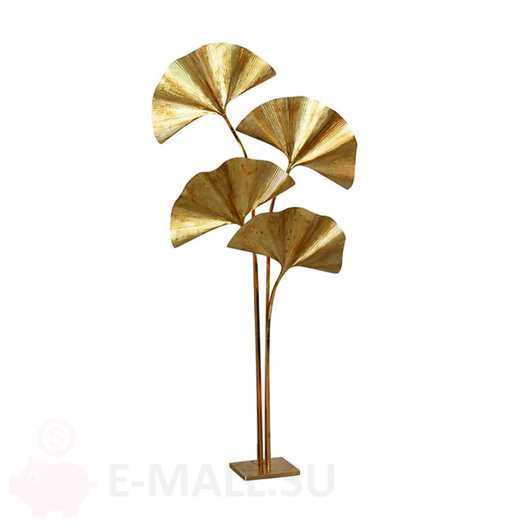 Торшер в стиле Las Palmas, Золото 4 лампы 175 см