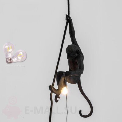 Подвесной светильник в виде обезьянки Seletti Monkey Lamp Ceiling