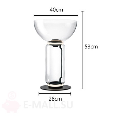 Напольный светильник в стиле Noctambule Cylinder and Bowl, 1 цилиндр и чаша 40*53 см